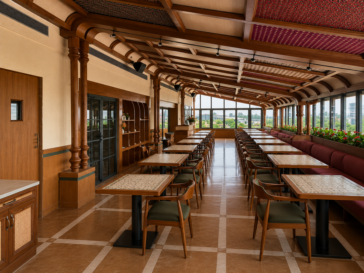Vrindavan Vibes luxury dining hall
